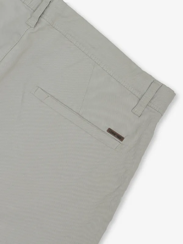 BEEVEE light grey cotton solid shorts