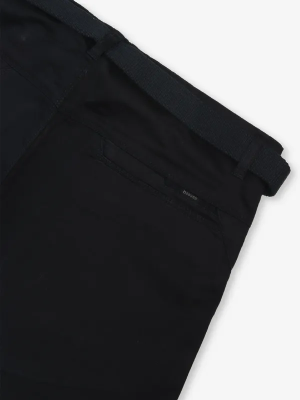 BEEVEE navy cotton solid shorts