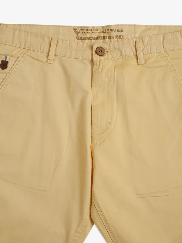 BEEVEE yellow solid shorts