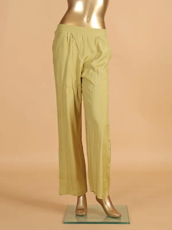 Beige co ord set in cotton silk