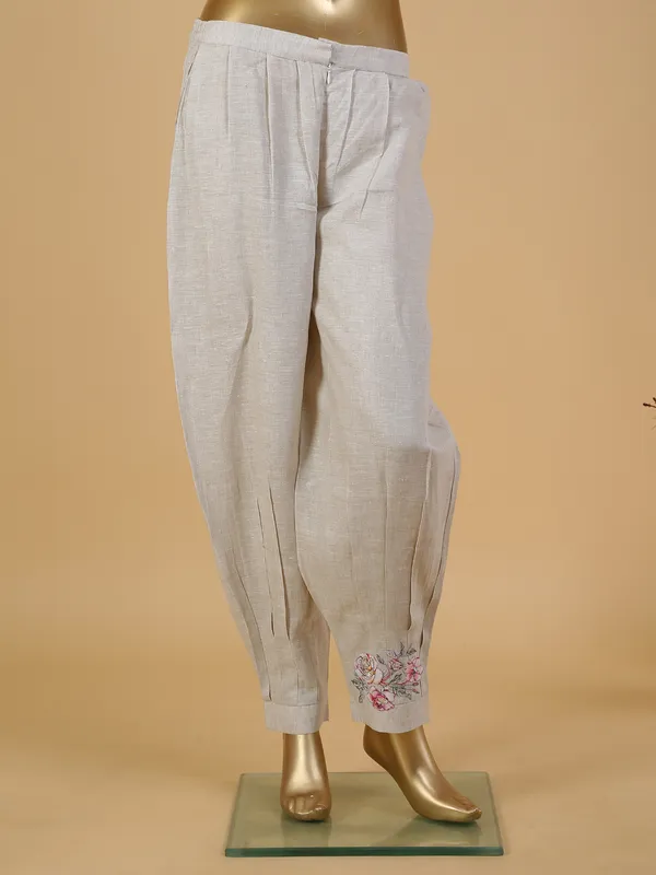 Beige cotton jacket style co ord set