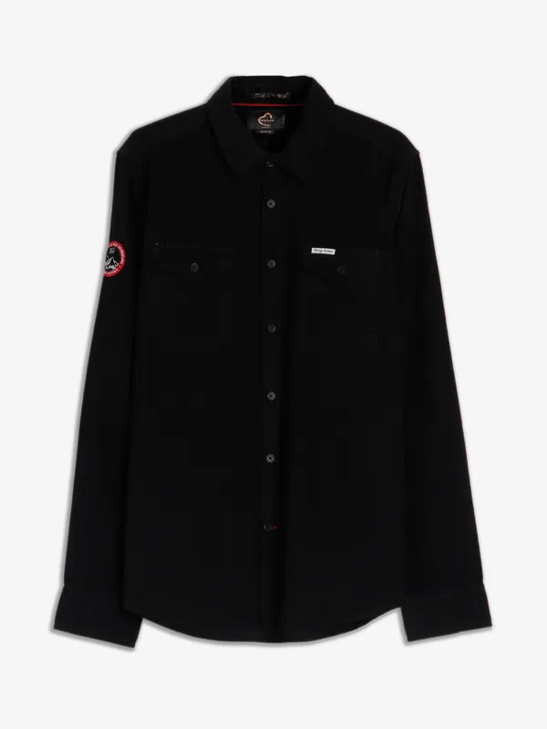 Being Human black corduroy shirt