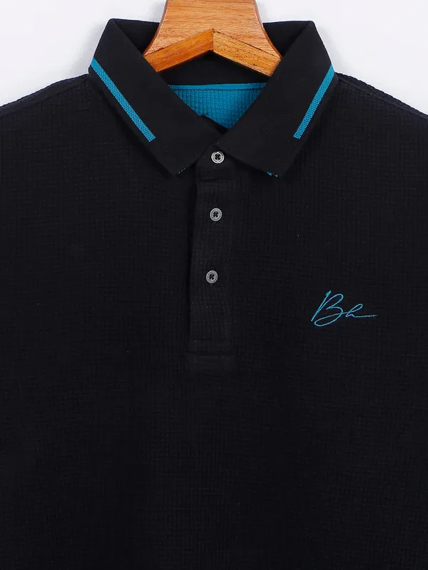 Being Human black cotton plain t shirt