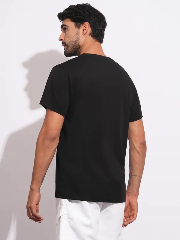 BEING HUMAN black logo printed t-shirt