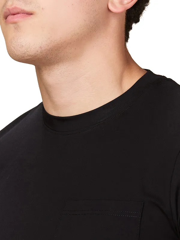 BEING HUMAN black round neck t-shirt