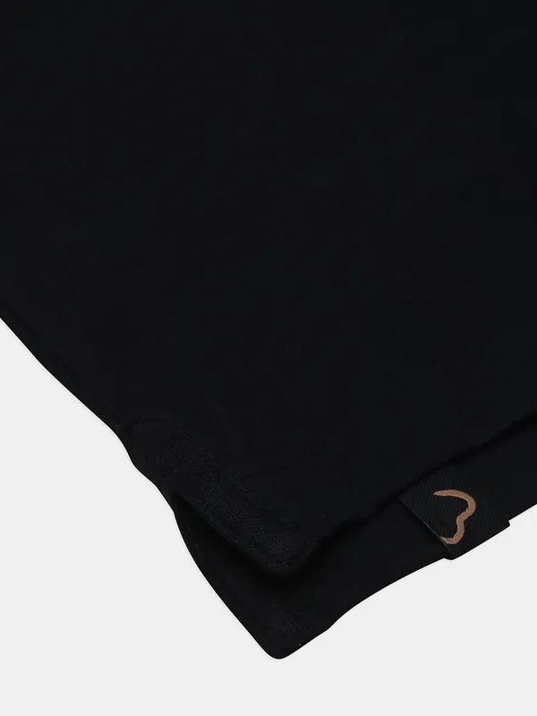 Being Human black slim fit cotton plain t shirt