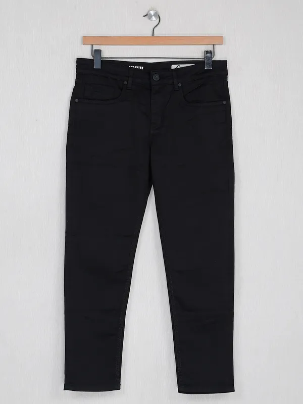 Being Human black solid denim jeans