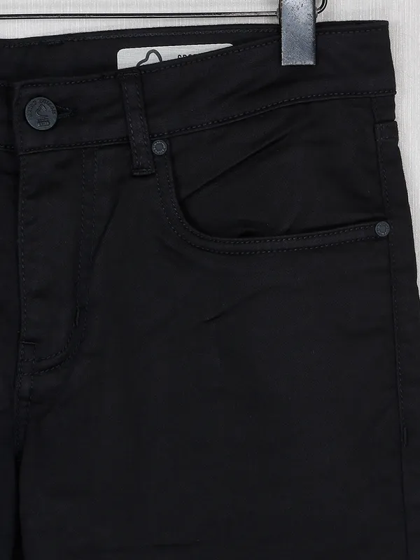 Being Human black solid denim jeans