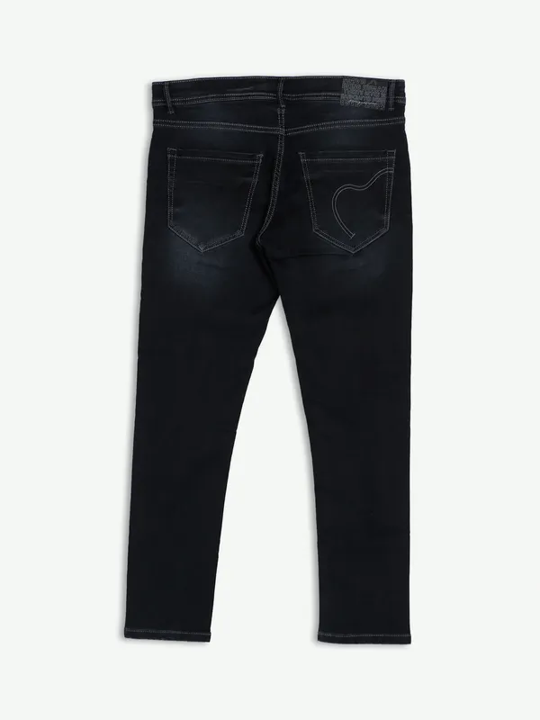 Being Human black washed cropped jeans