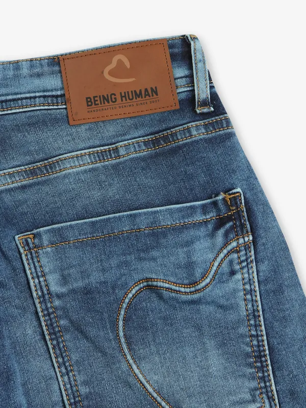 BEING HUMAN blue skinny fit denim jeans