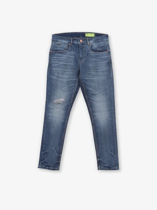 BEING HUMAN blue slim fit jeans in denim