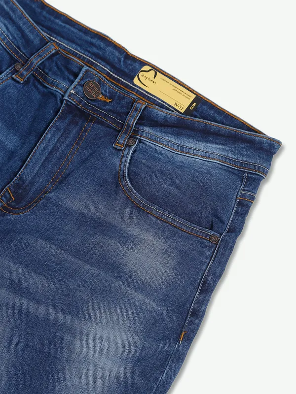 Being Human blue washed jeans with slim fit