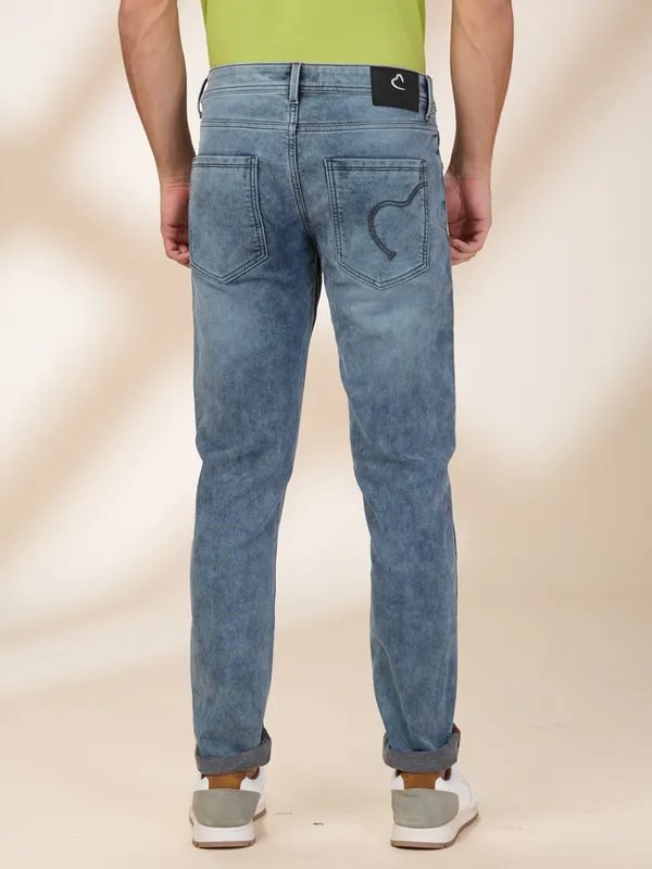 BEING HUMAN bluish grey slim fit denim jeans for mens