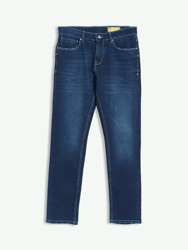 Being Human casual navy jeans in washed