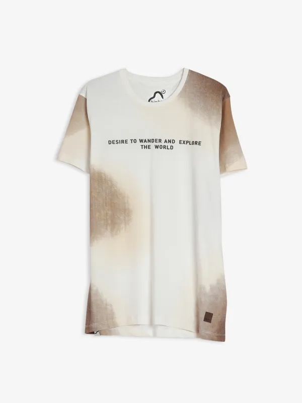 Being Human cotton cream t shirt