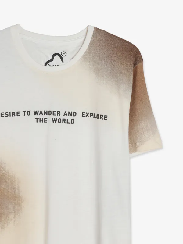 Being Human cotton cream t shirt