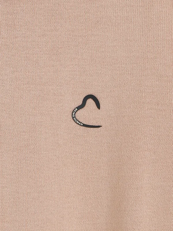 Being Human knitted peach plain t shirt