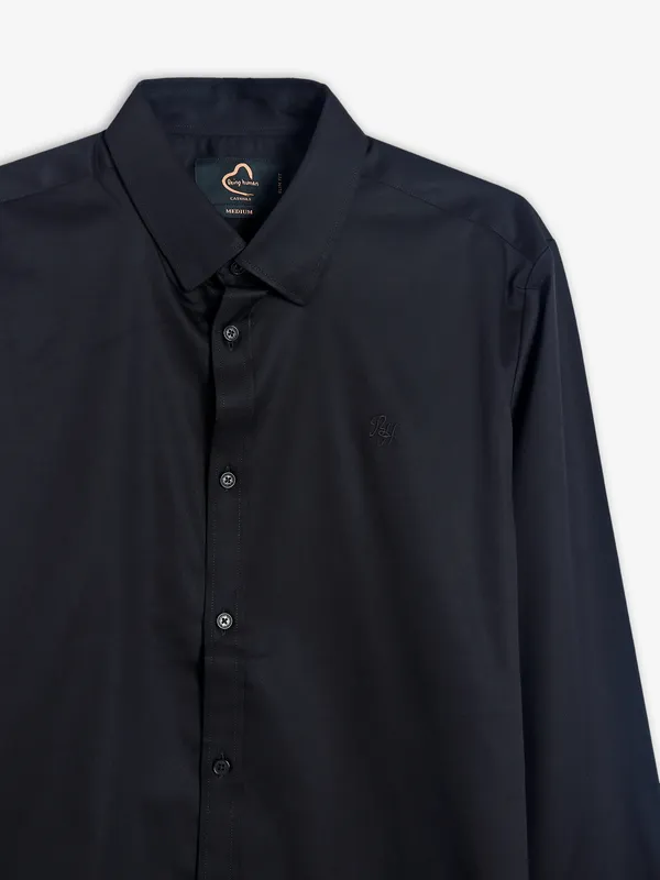 Being Human cotton plain black shirt