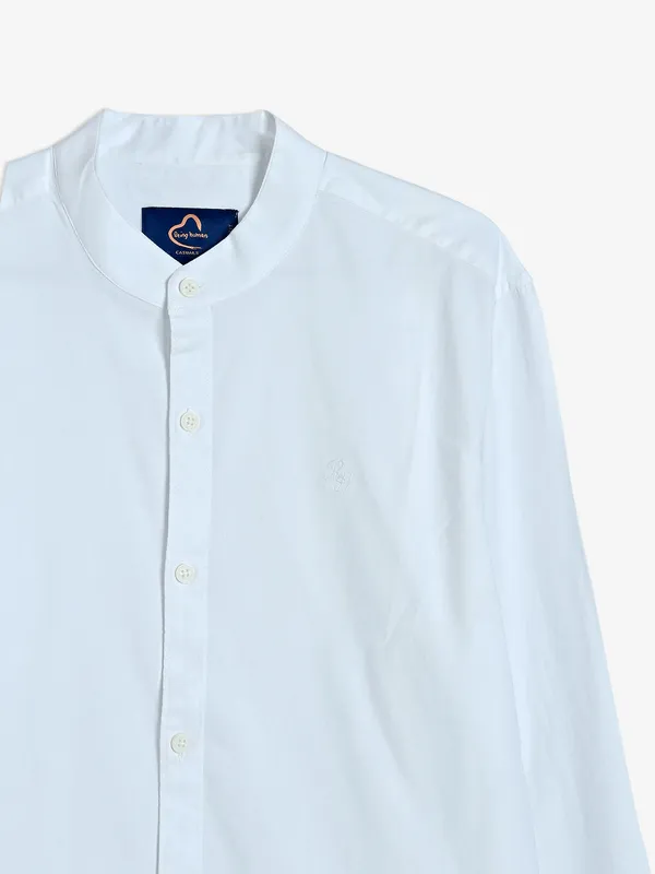 Being Human cotton plain white shirt