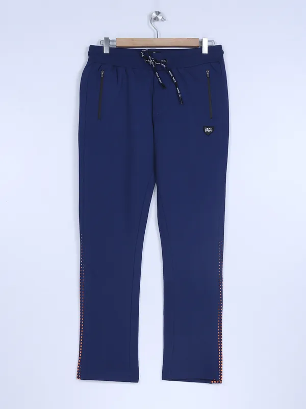 Being Human dark blue cotton track pant
