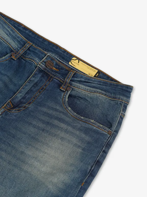 Being Human dark blue slim fit washed jeans