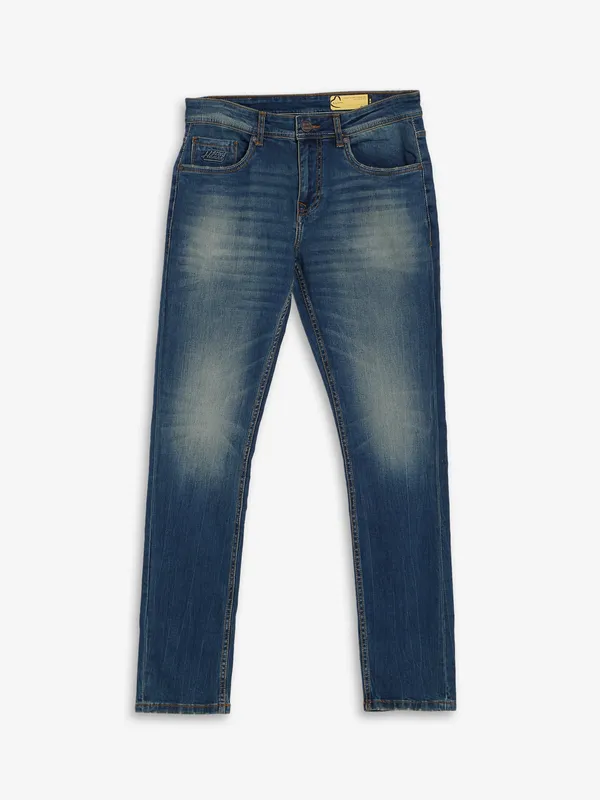 Being Human dark blue slim fit washed jeans