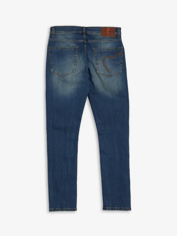 Being Human dark blue slim fit washed jeans