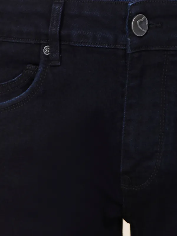 BEING HUMAN dark navy blue slim tapered jeans for mens