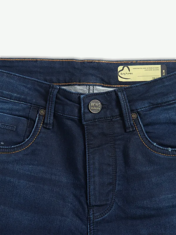 Being Human dark navy jeans in washed