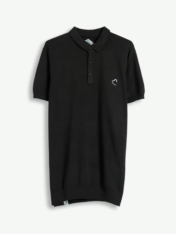 Being Human dark olive cotton plain t shirt