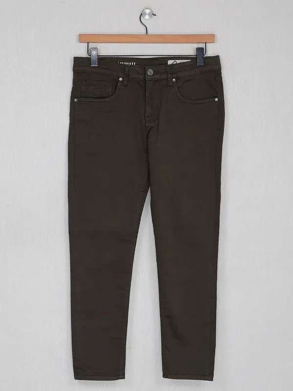 Being Human dark olive denim jeans