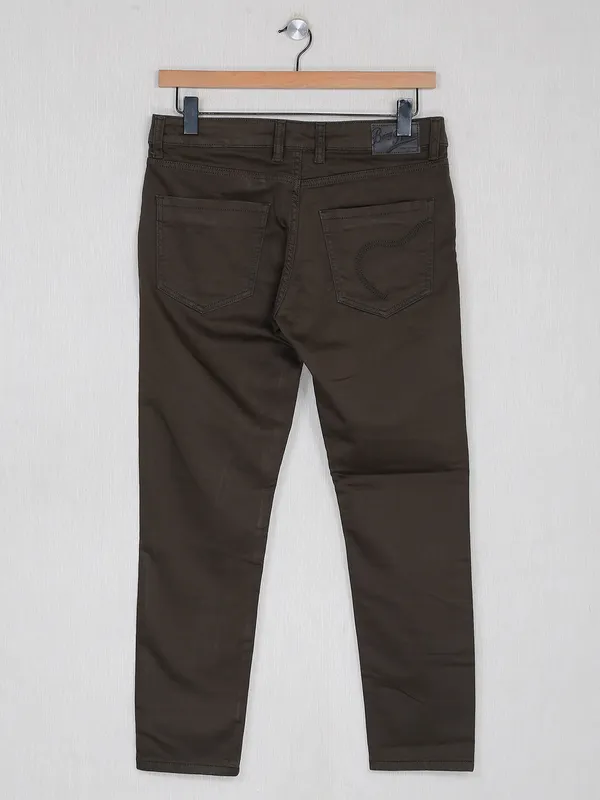 Being Human dark olive denim jeans