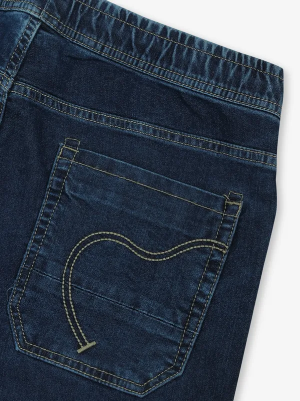 BEING HUMAN denim washed blue jeans