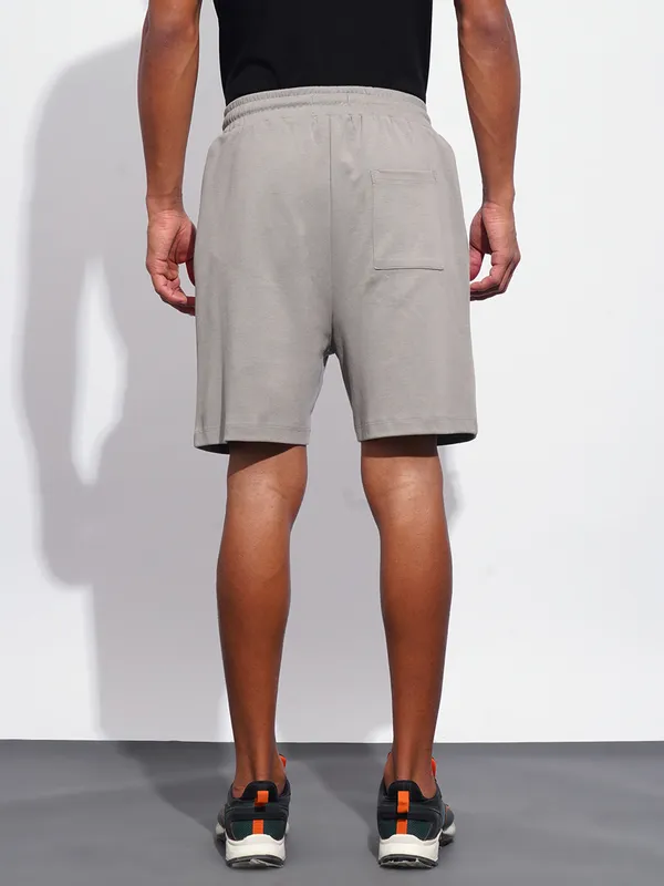 BEING HUMAN grey cargo fit shorts