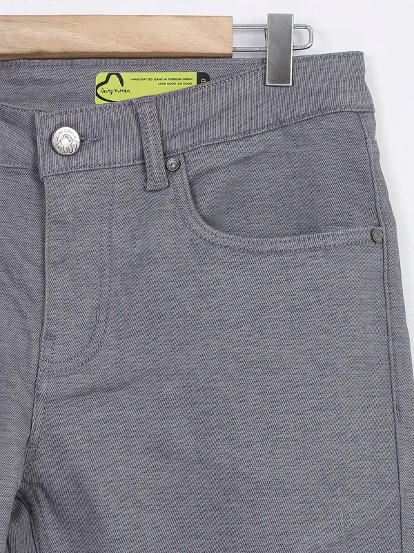 Being Human grey cotton trouser