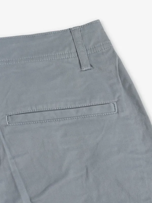 BEING HUMAN grey solid cargo jeans