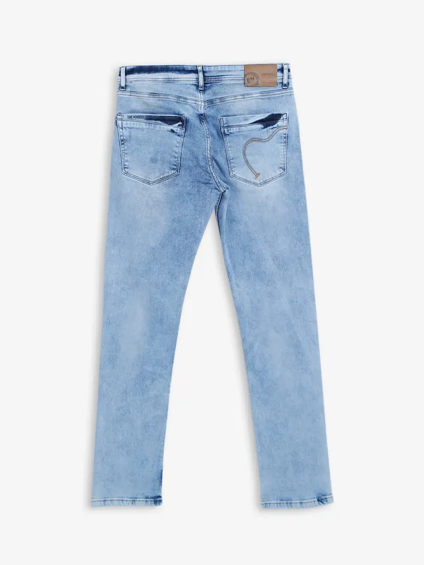 Being Human ice blue washed slim fit jeans