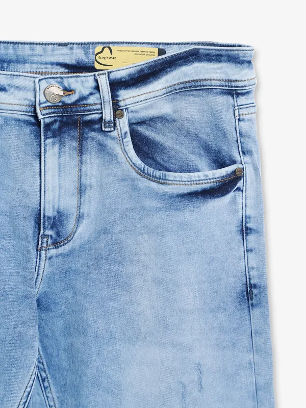 Being Human ice blue washed slim fit jeans
