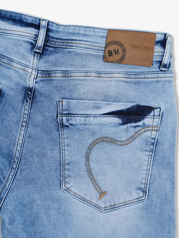 Being Human ice blue washed slim fit jeans
