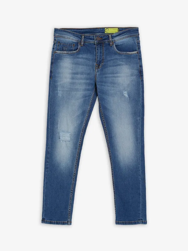 Being Human indigo blue cropped fit jeans