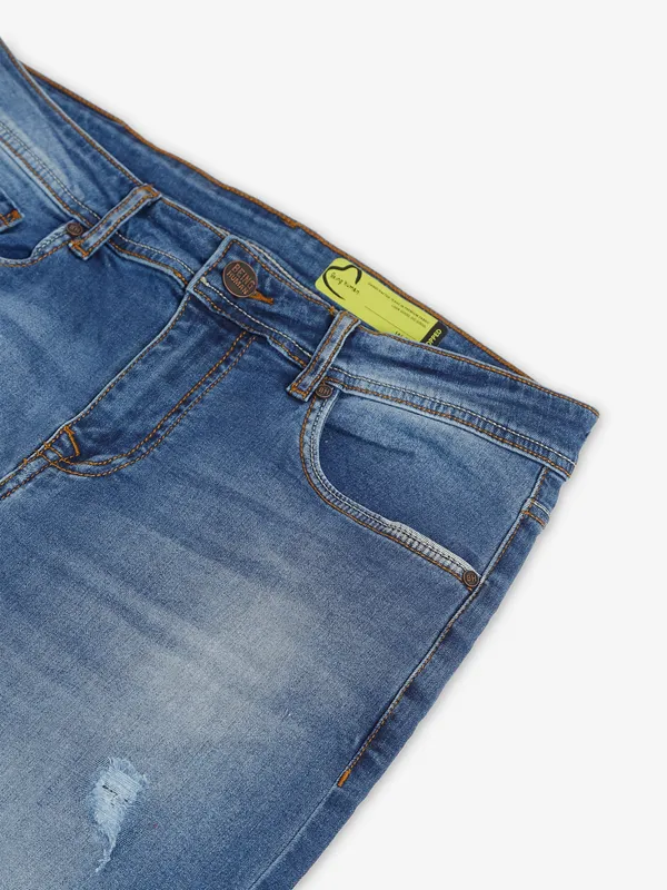 Being Human indigo blue cropped fit jeans