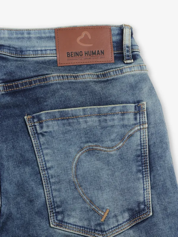 BEING HUMAN light blue ripped jeans