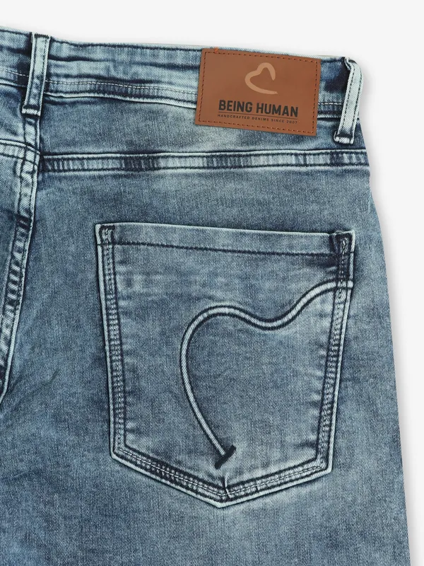 BEING HUMAN light blue washed jeans
