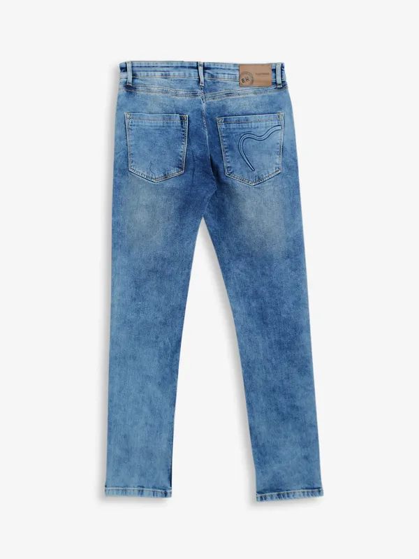 Being Human light blue washed skinny fit jeans