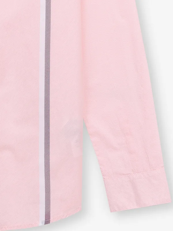 BEING HUMAN light pink cotton shirt for men