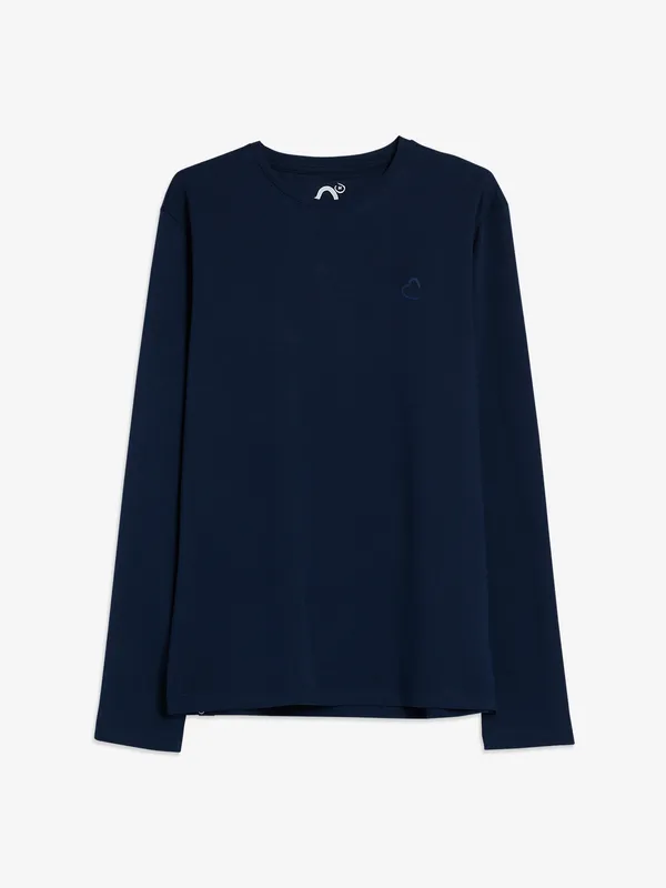 Being Human navy plain knitted t shirt