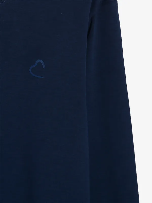 Being Human navy plain knitted t shirt
