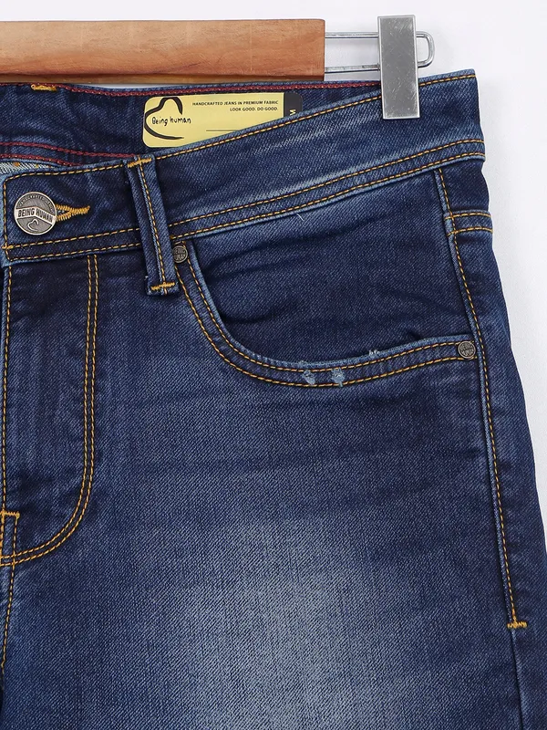 Being Human navy slim fit jeans