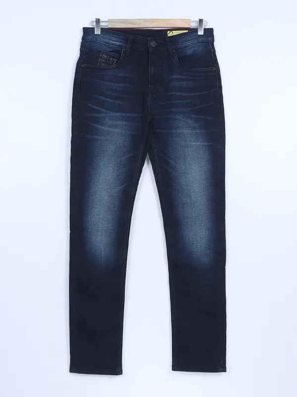 Being Human navy slim fit washed jeans