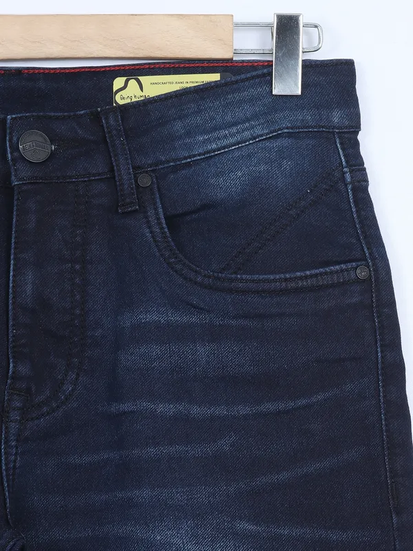 Being Human navy slim fit washed jeans
